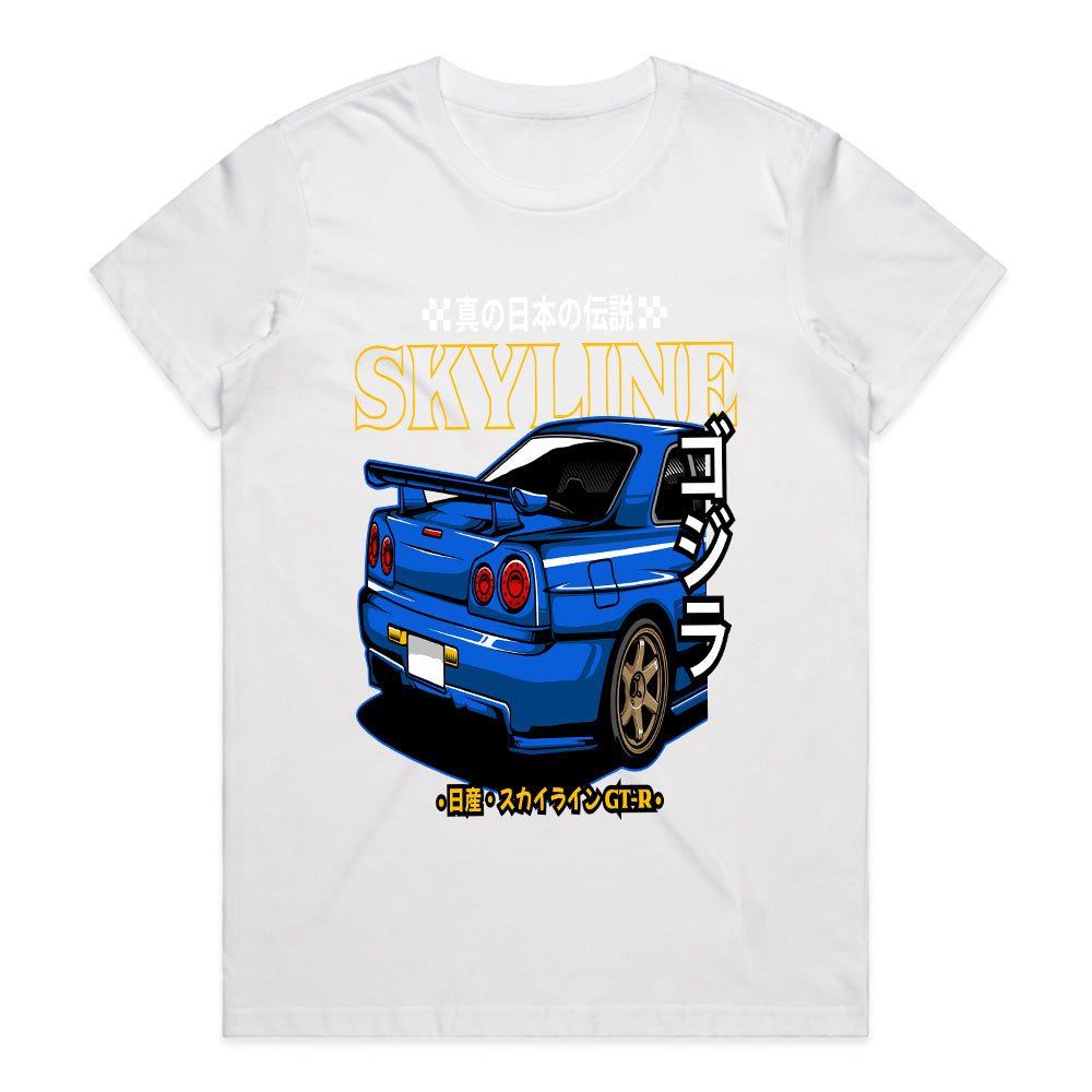Skyline Godzilla R34 T-Shirt – True Japanese Legend Streetwear