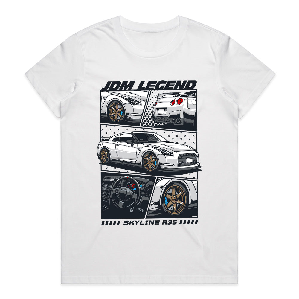 JDM Legend Skyline R35 T-Shirt – Godzilla Performance Edition