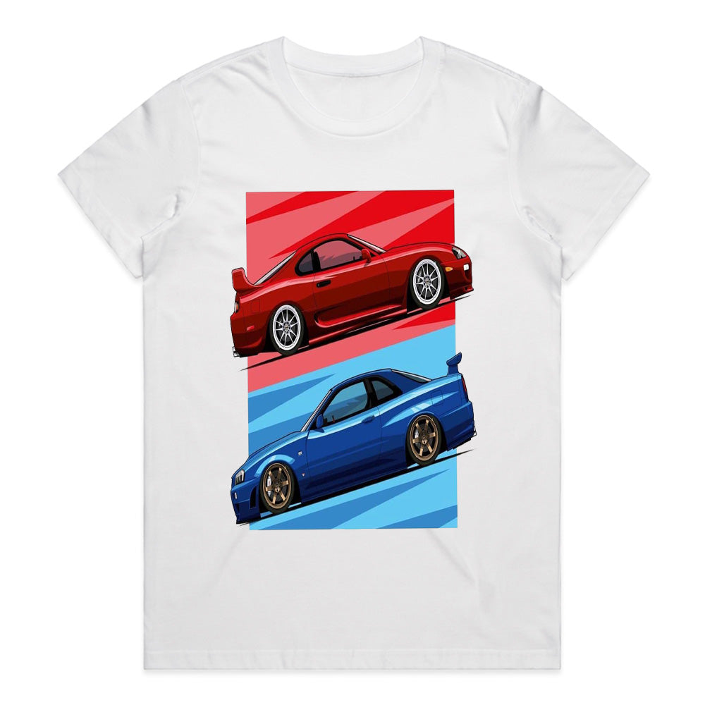JDM Legends Supra & Skyline | Street Racer Iconic Car T-Shirt