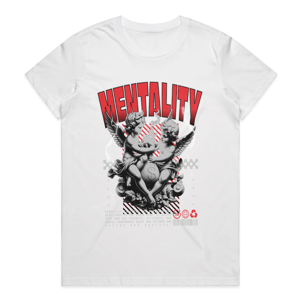 Angelic Grit: Mentality Urban Art Tee