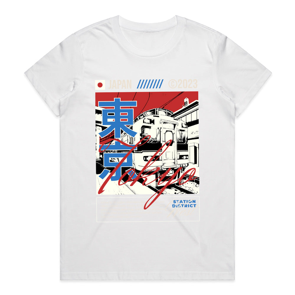 Tokyo Pulse: Neon Railway Streetwear Tee