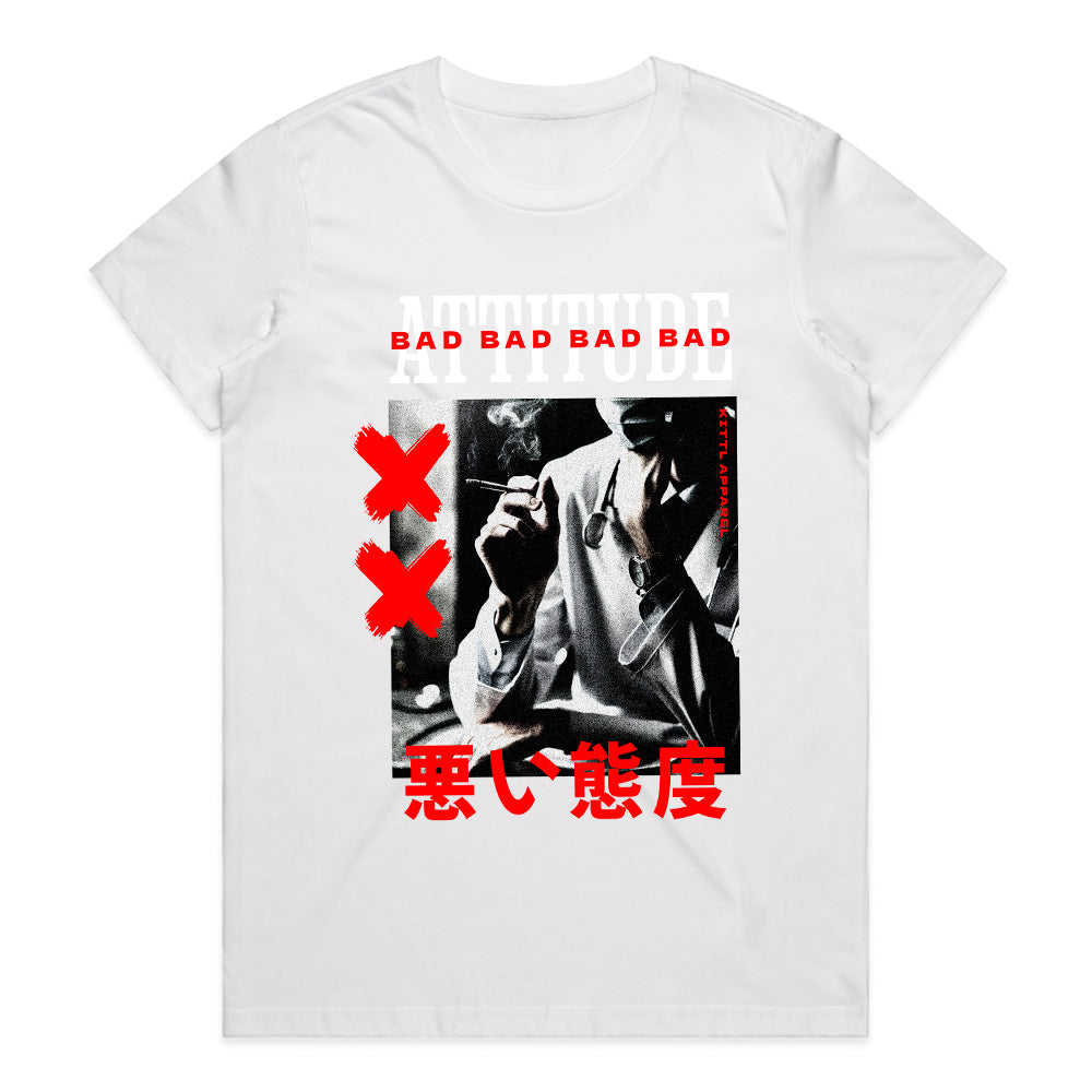 Bad Attitude - Rebellious Noir Street Tee