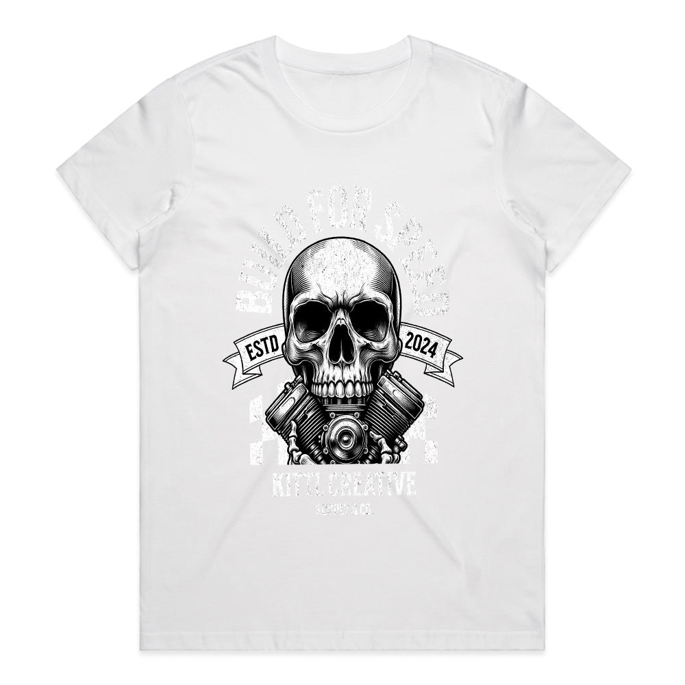 Build for Speed: Skull Engine Racer Tee