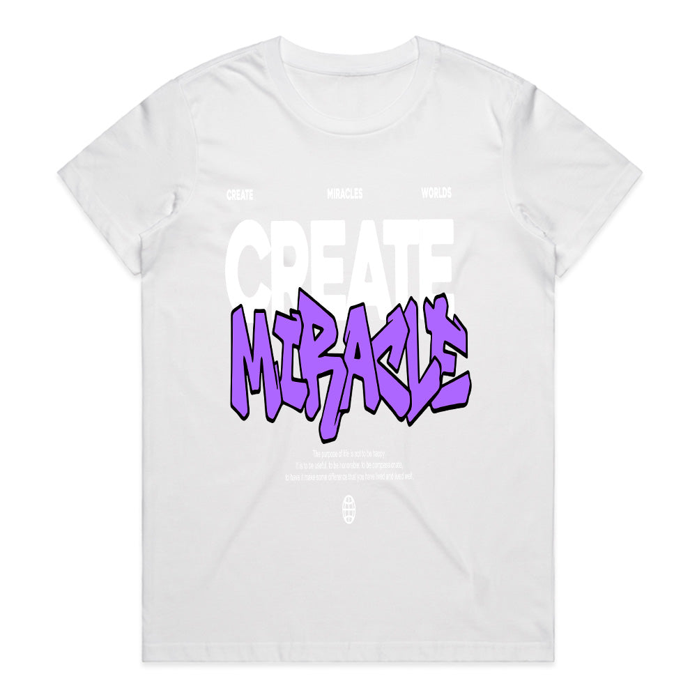 Create Miracles: Bold Vision Streetwear Tee