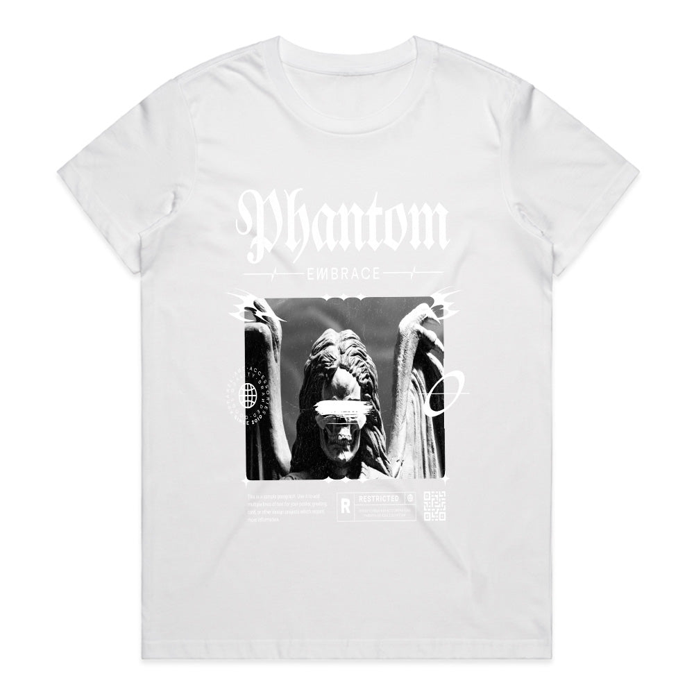 Phantom Embrace: Dark Aesthetic Streetwear Tee