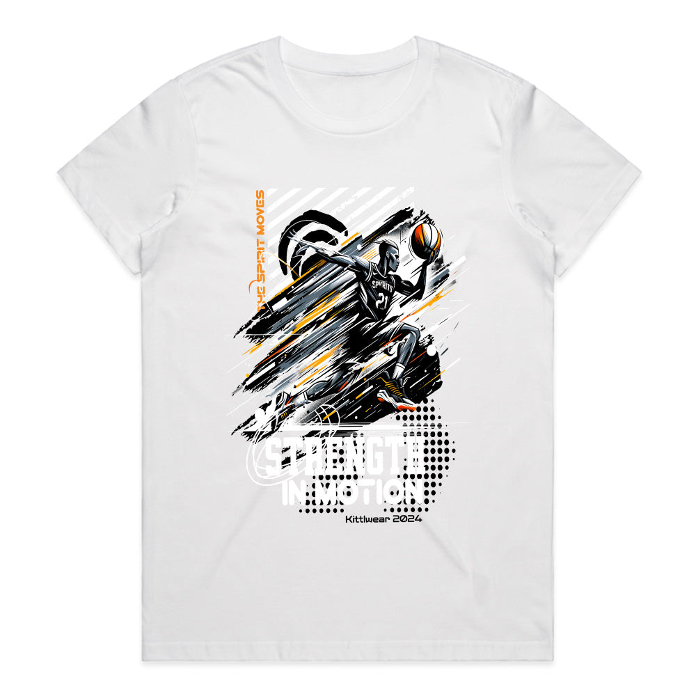 Full Court Fury: Strength in Motion Tee