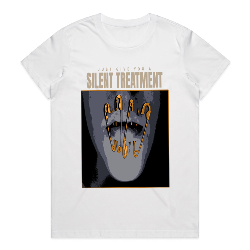Silent Treatment: Locked Lips Statement Tee