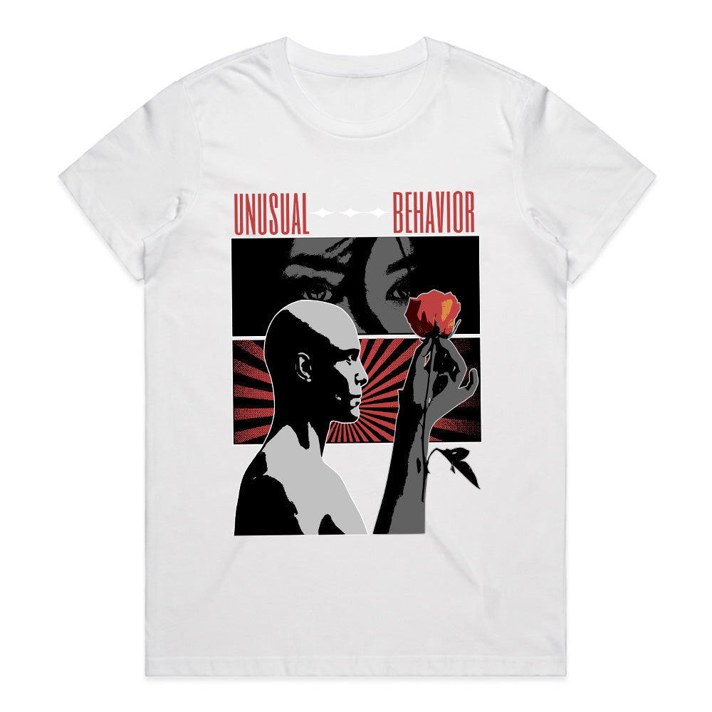 Crimson Gaze: Unusual Behavior Art Tee