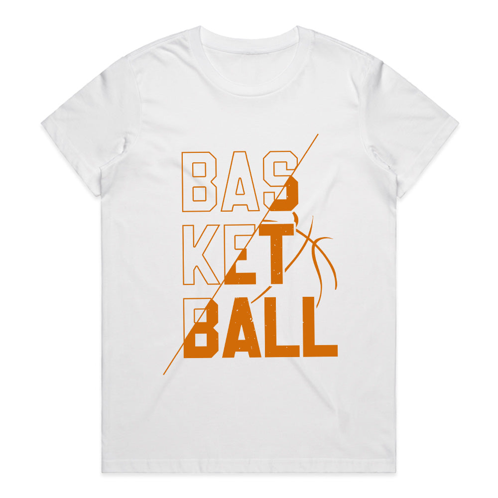 Diagonal Court: Split Basketball Passion Tee