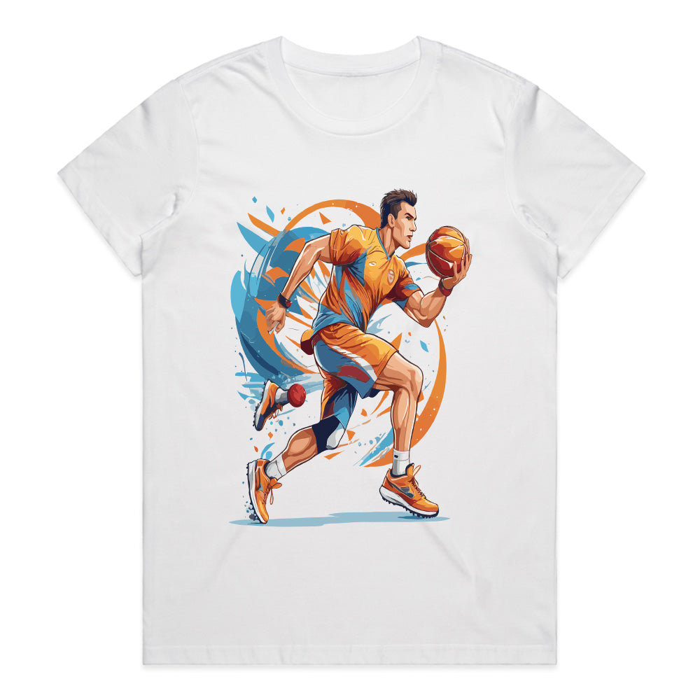 Full Court Surge: Dynamic Basketball Drive Tee