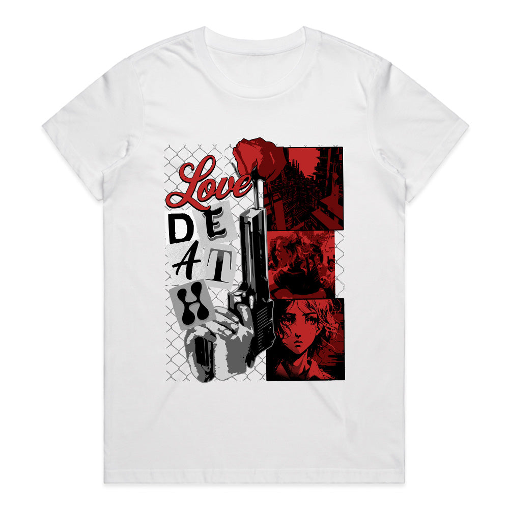 Love & Death Noir Manga Tee