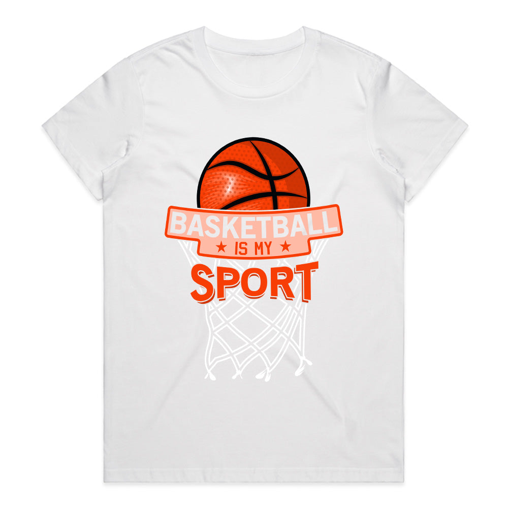 Swish Passion: Basketball Is My Sport Tee