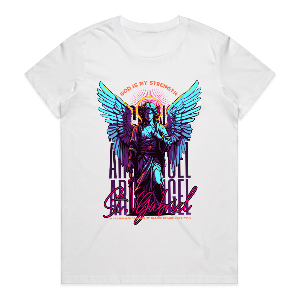 Neon Archangel: St. Gabriel Divine Strength Tee