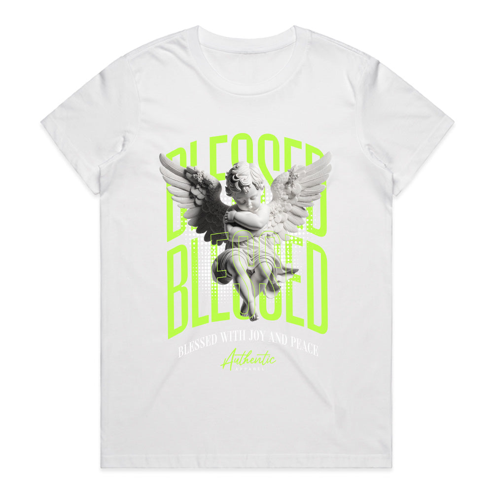 Neon Serenity: Blessed Angel Tee