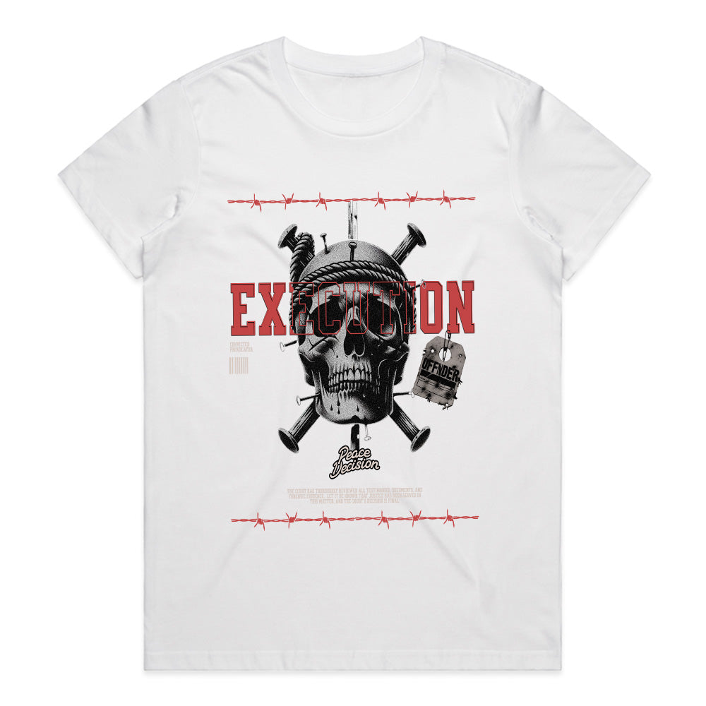 Deadly Verdict: Execution Skull Streetwear Tee