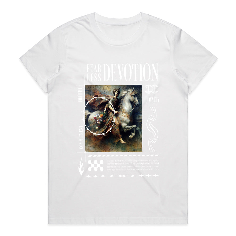 Fearless Devotion: Renaissance Warrior Streetwear Tee