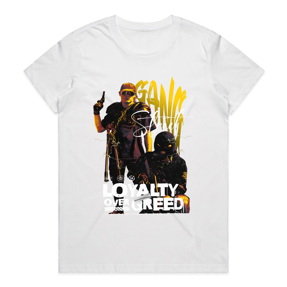 Street Loyalty: Gang Over Greed Tee