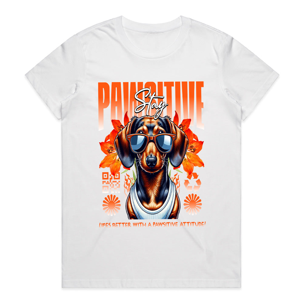 Stay Pawsitive: Cool Pup Attitude Tee