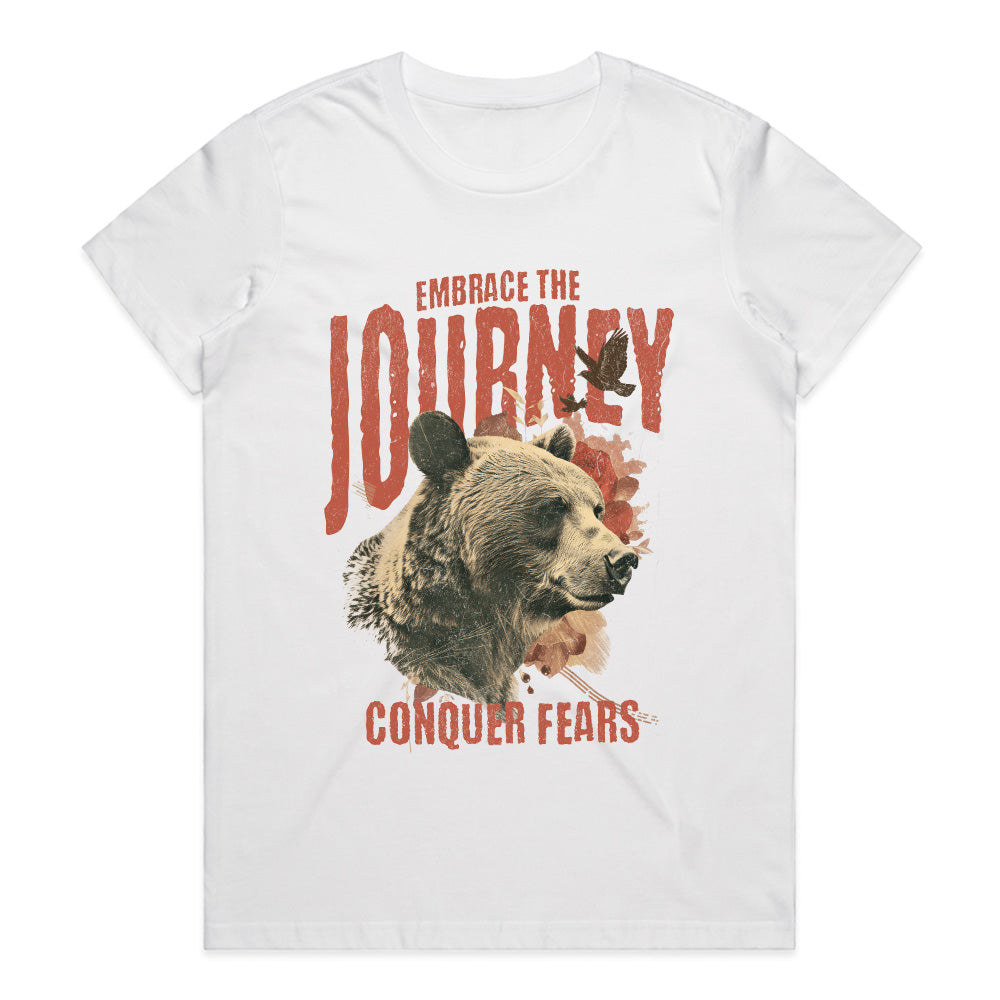 Fearless Trail: Embrace the Journey Bear Tee