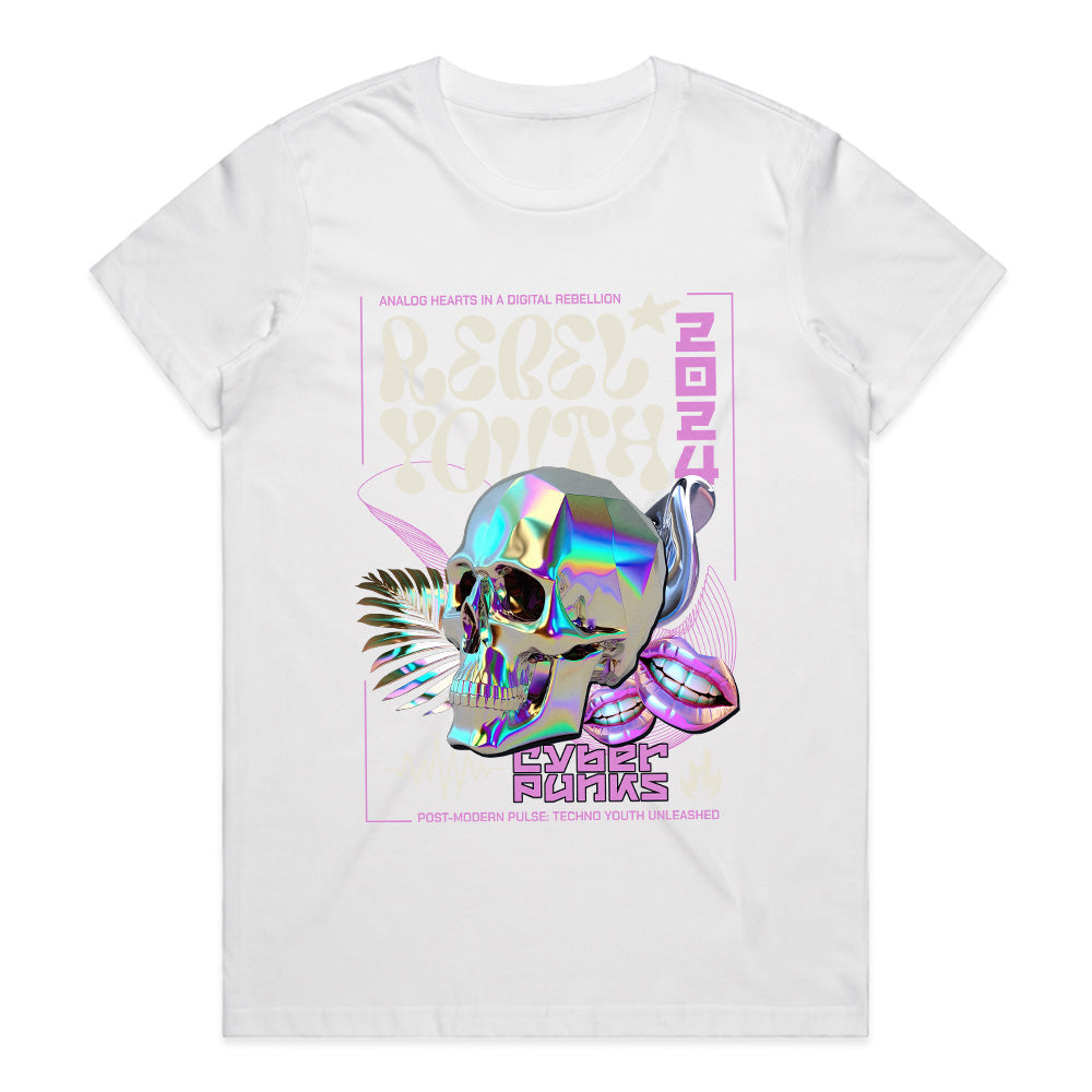 Neon Anarchy: Rebel Youth Cyberpunk Tee