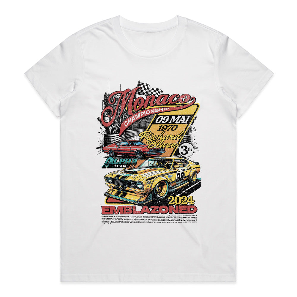 Retro Racer: Monaco Championship Legends Tee