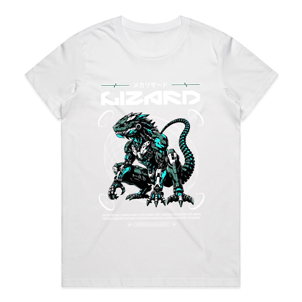Mecha Lizard: Neon Evolution Tee