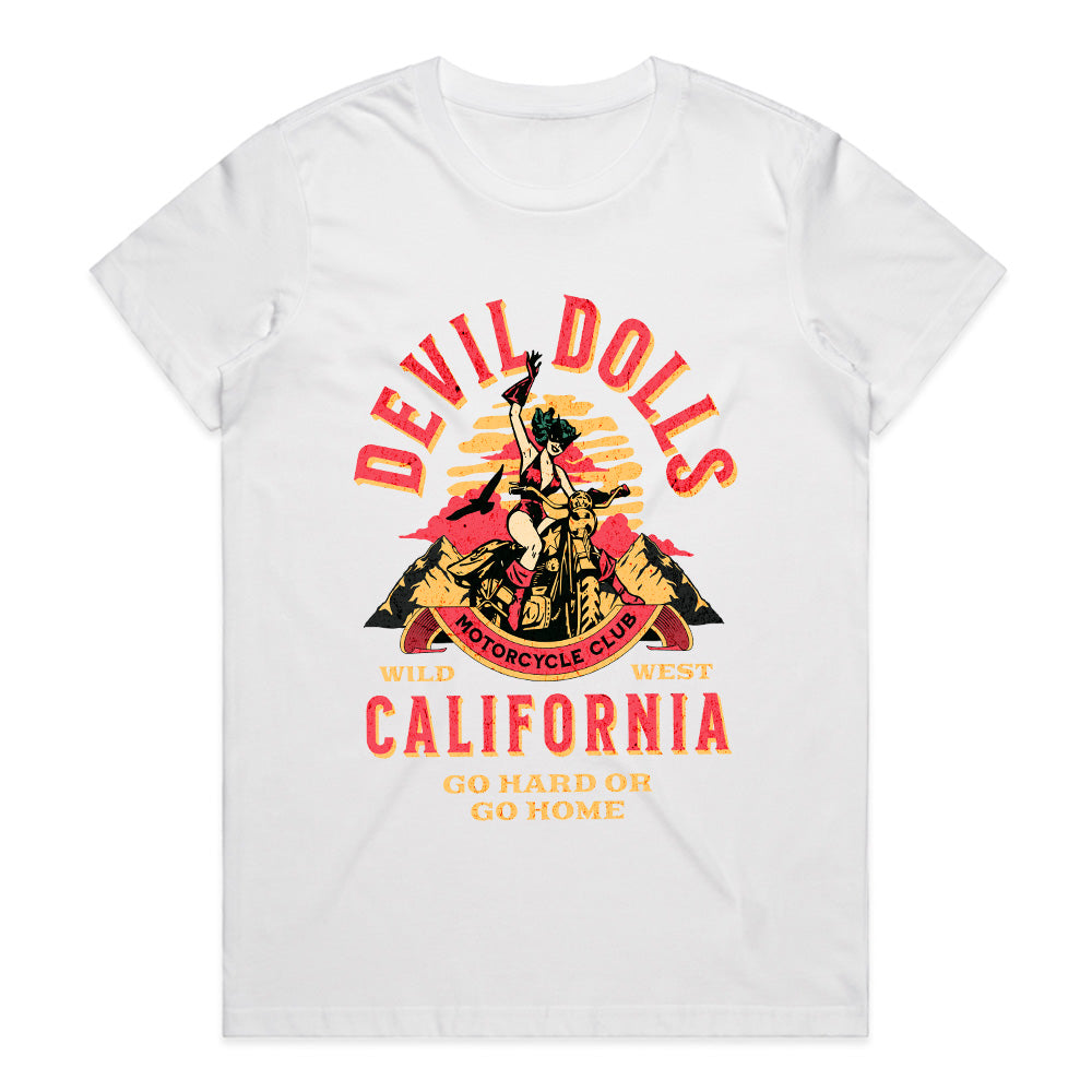 Hellfire Riders: Devil Dolls California Tee