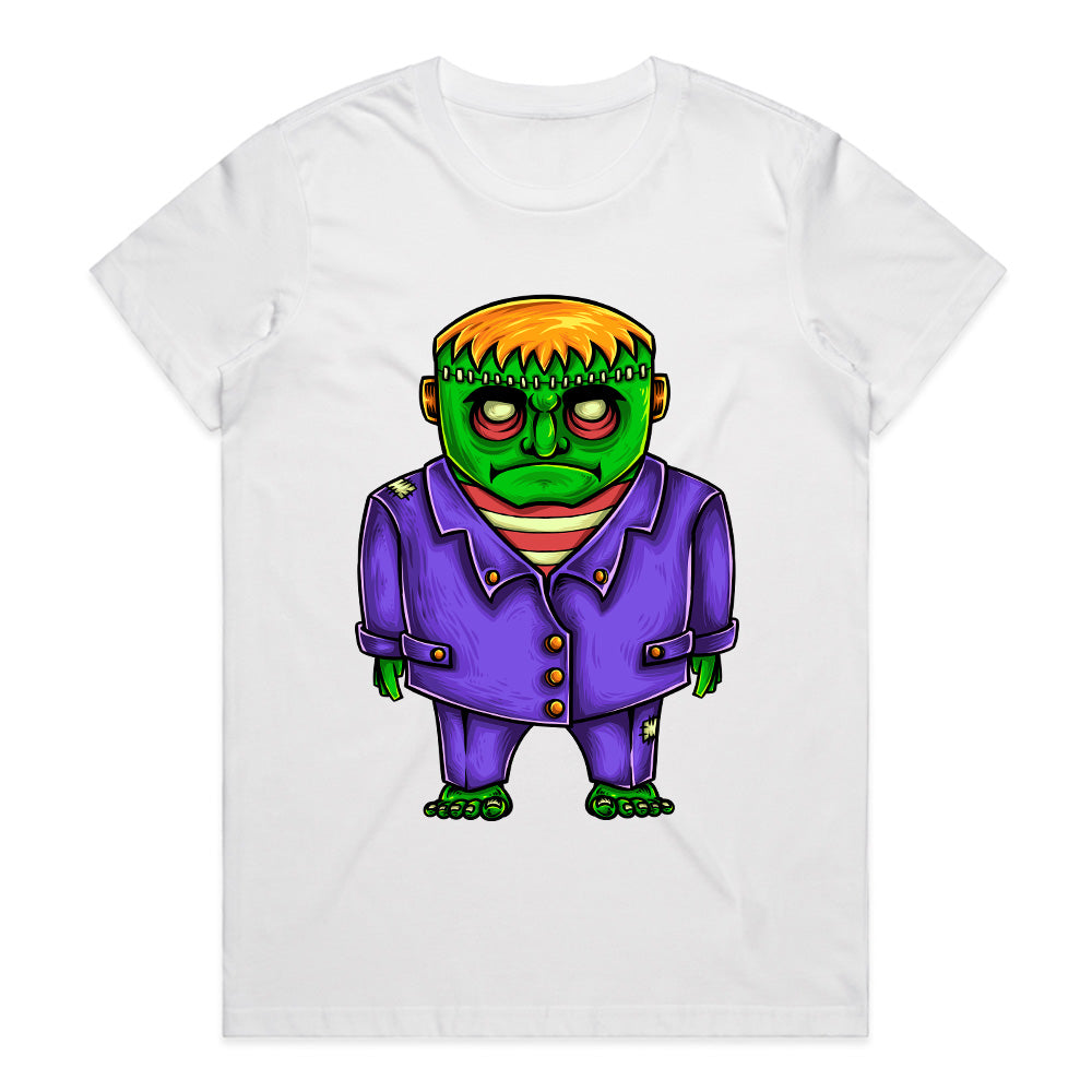 Lil Monster Mood: Cartoon Frankenstein Tee