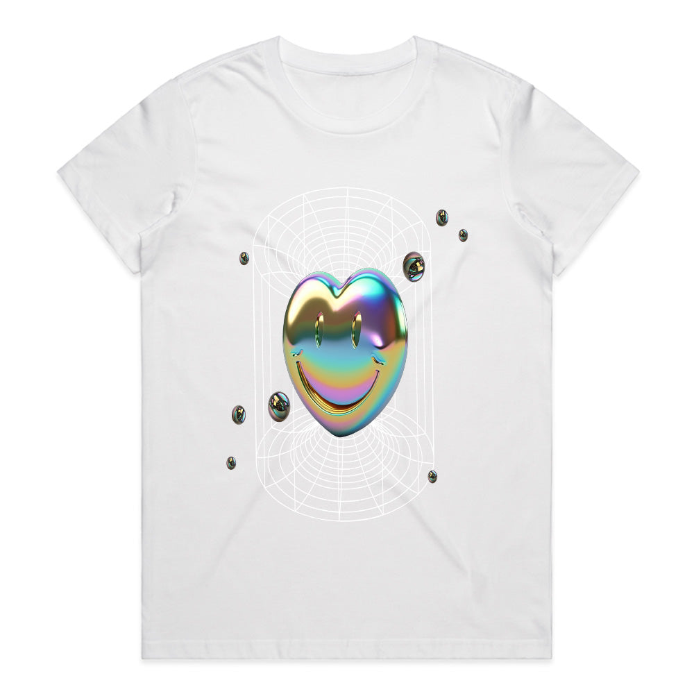 Holographic Bliss: Smiley Dimension Tee