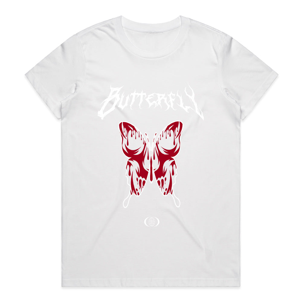 Dark Metamorph: Gothic Butterfly Streetwear Tee