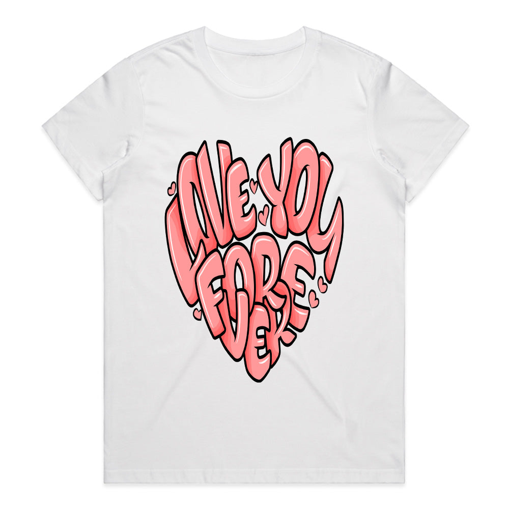 Forever Love: Heartbeat Lettering Tee