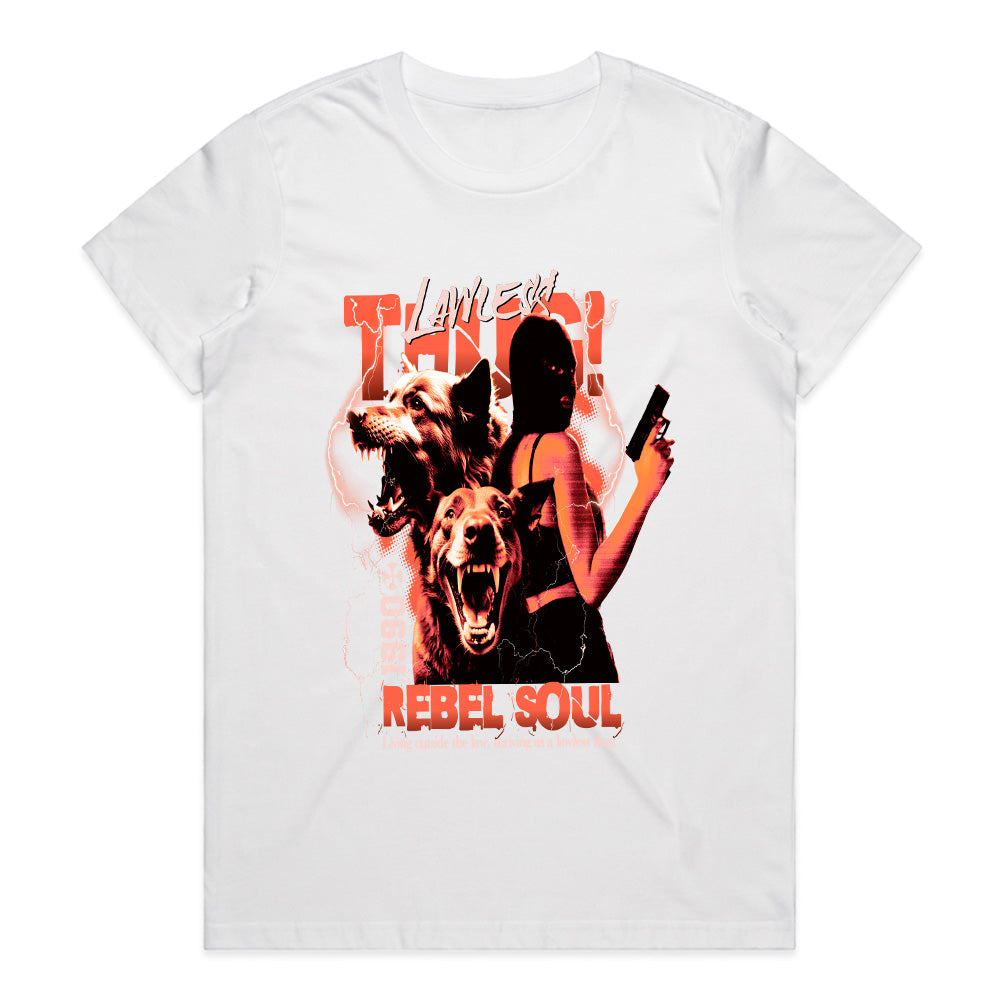 REBEL SOUL: Lawless Thug Streetwear Tee