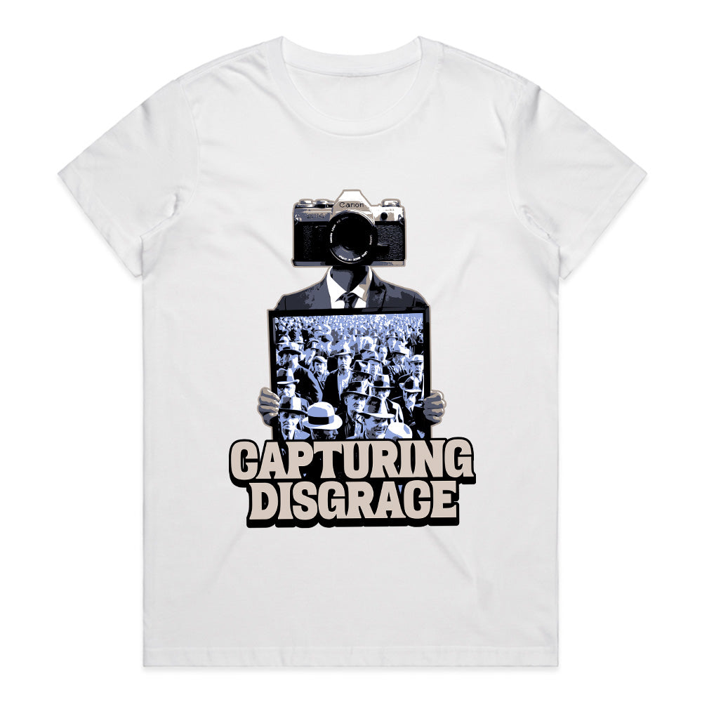 Lens of Shame: Capturing Disgrace Tee