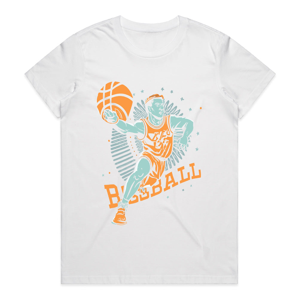 Retro Slam: Cosmic Hoops Champion Tee