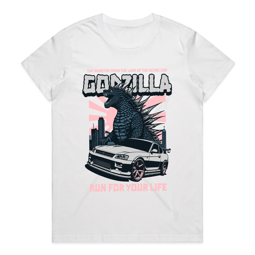 Kaiju Racer: Godzilla Skyline Fury Tee