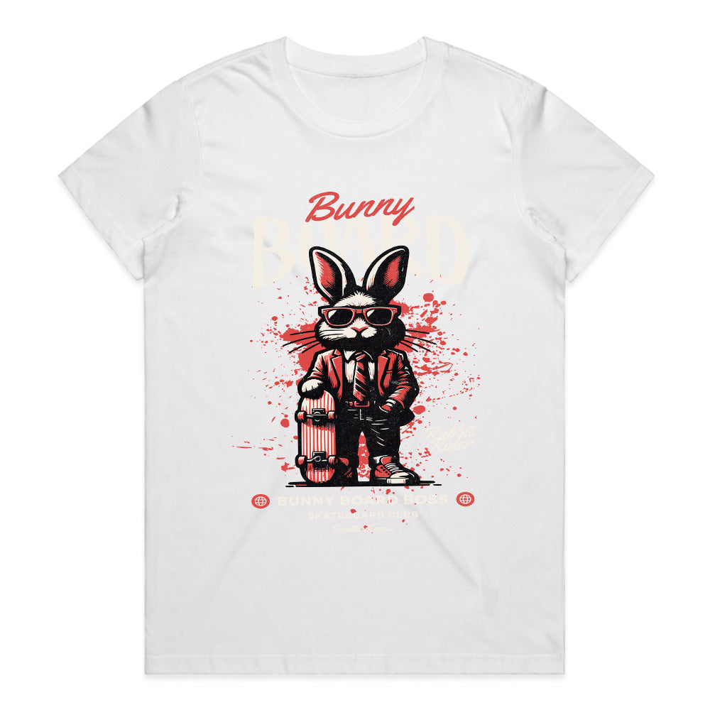 Bunny Board Boss: Rabbit Rider Skate Tee