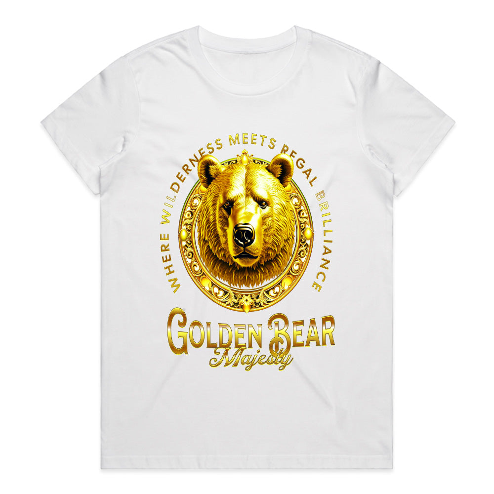Regal Roar: Golden Bear Majesty Tee