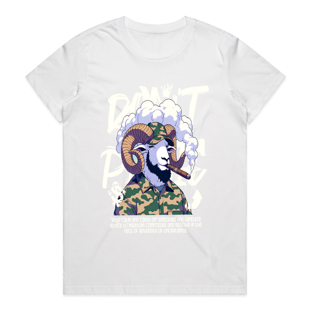Smoke King: Don’t Panic Goat Tee
