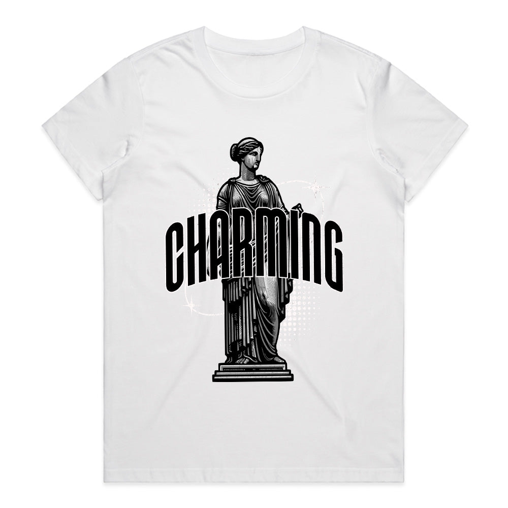 Timeless Allure: Charming Classical Statue Tee