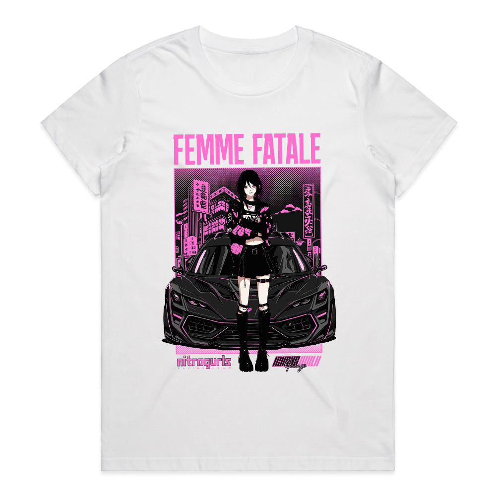 Neo Noir Racer: Femme Fatale Nitro Tee