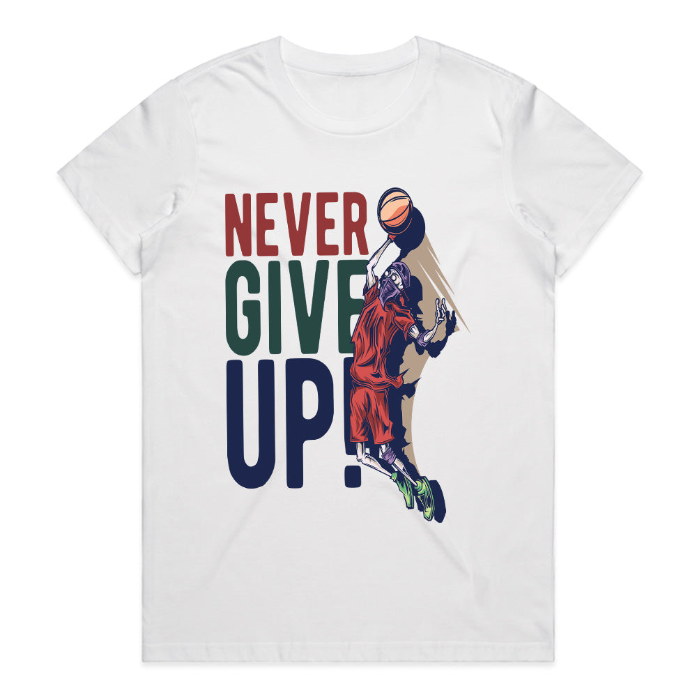 Never Give Up “Sky Dunker” Tee