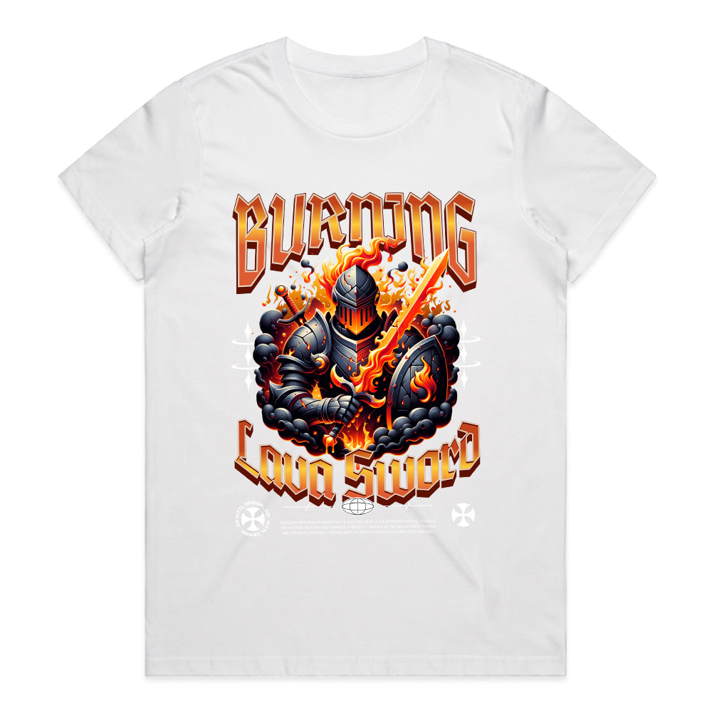 Inferno Knight: Burning Lava Sword Tee