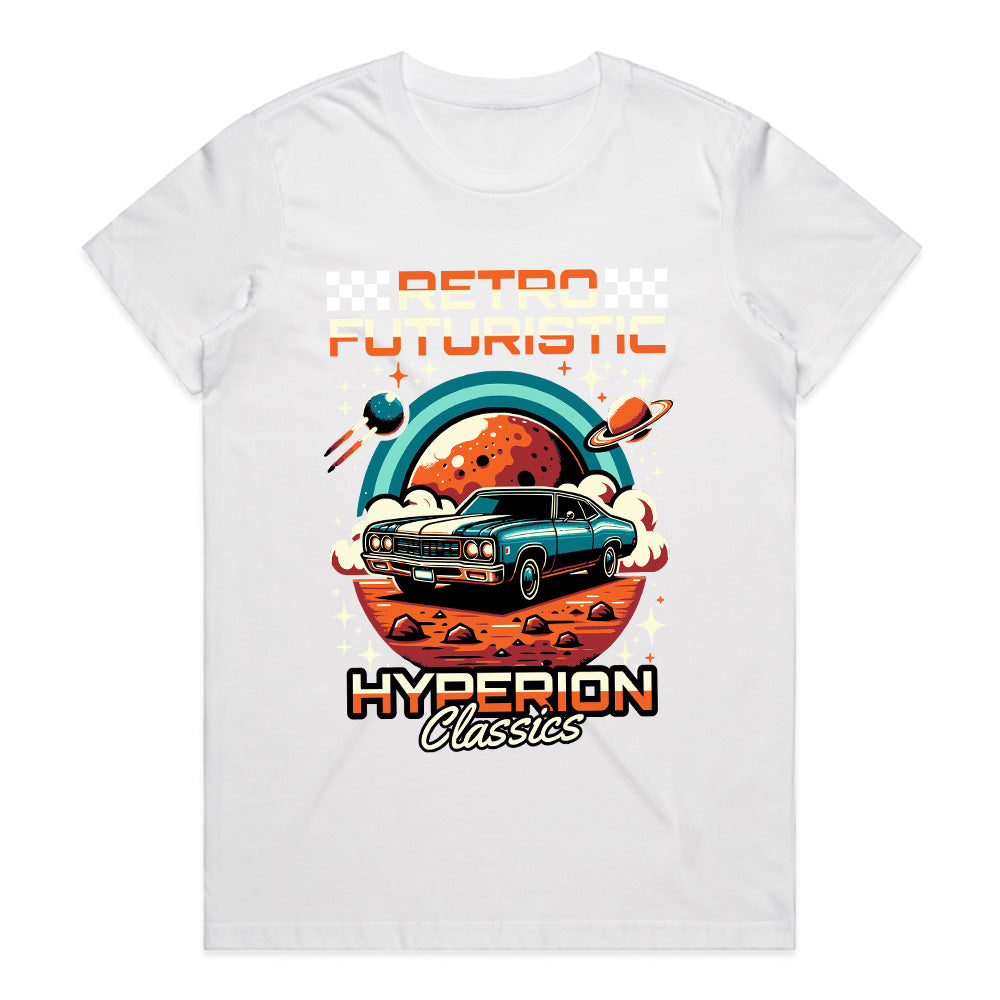 Cosmic Cruiser: Retro Futuristic Hyperion Tee
