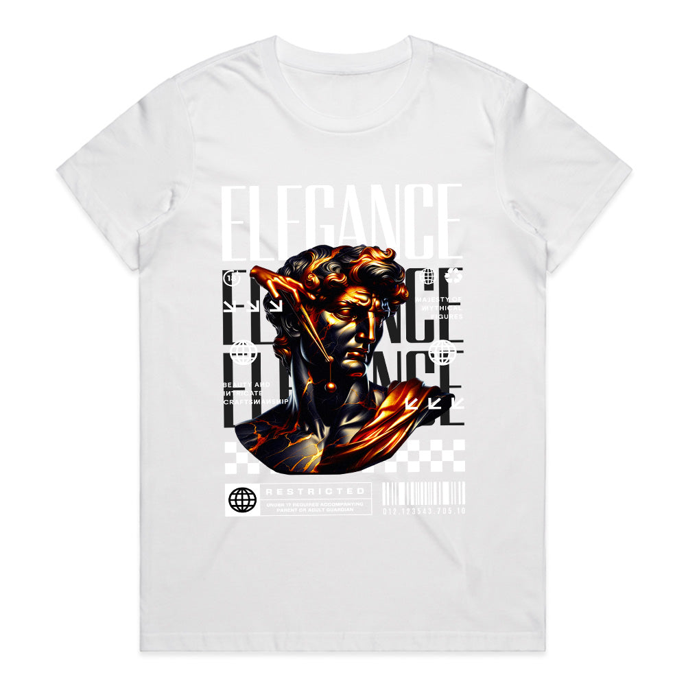 Neo-Classical Blaze: Elegance Mythos Tee