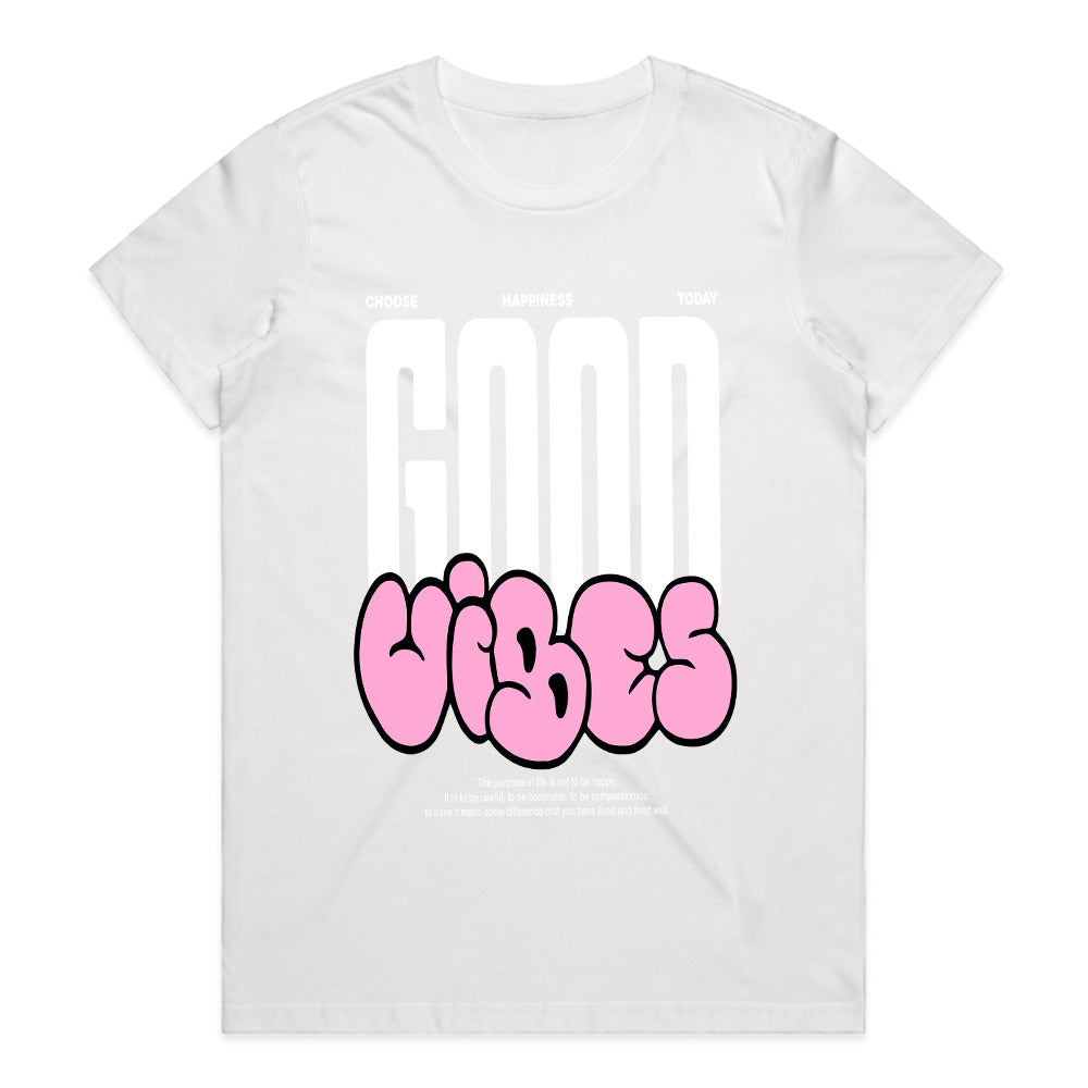 Radiant Spirit: Good Vibes Happiness Tee