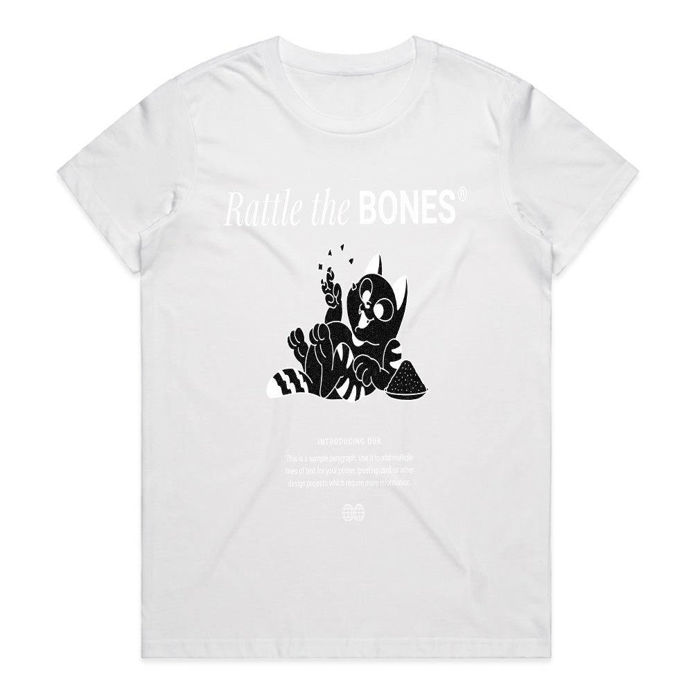 Rattle the Bones Skeleton Cat Tee