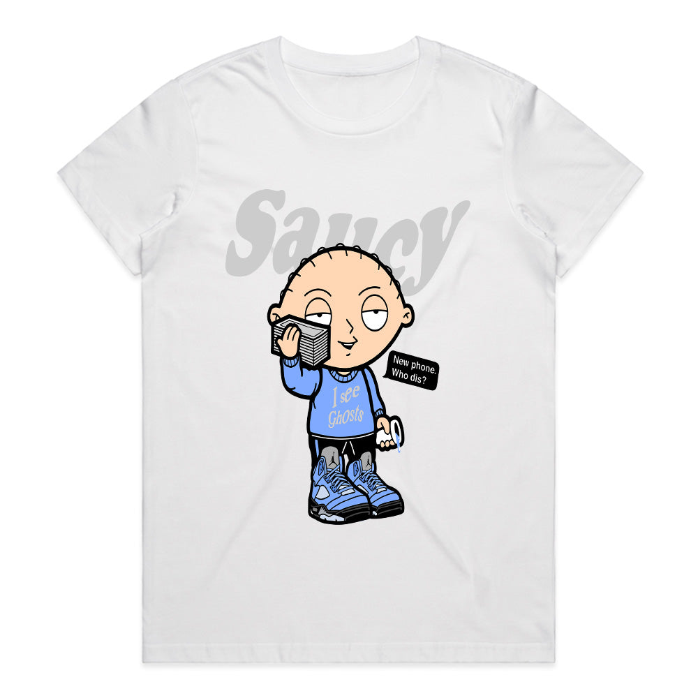 Saucy Stewie “Ghost Caller” Tee