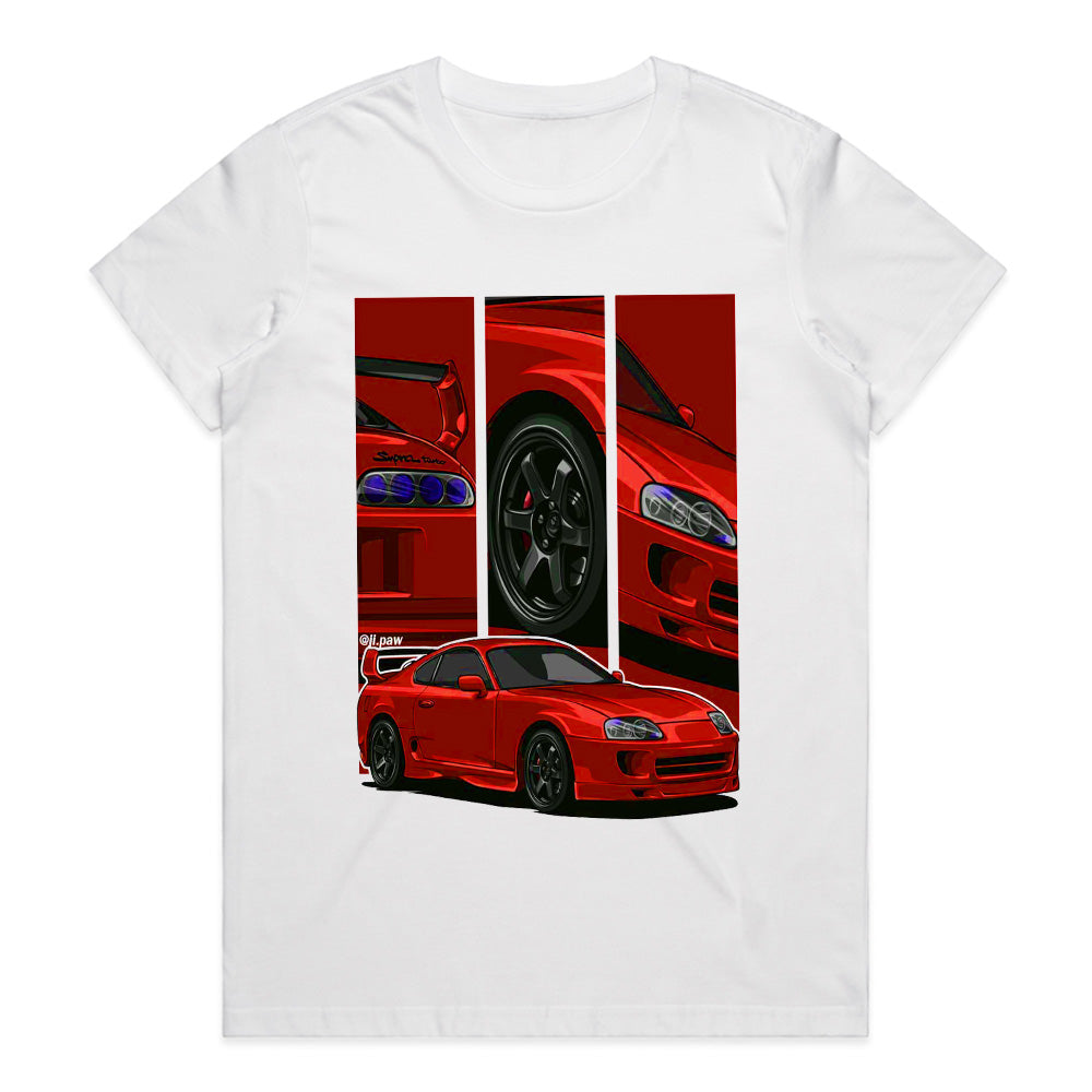 Supra MK4 Red Legend: JDM Icon Split Edition