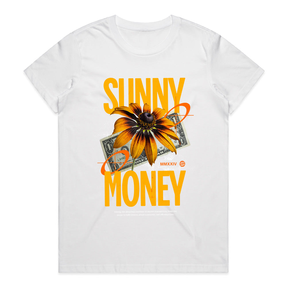 Sunny Money: Bloom and Hustle Tee