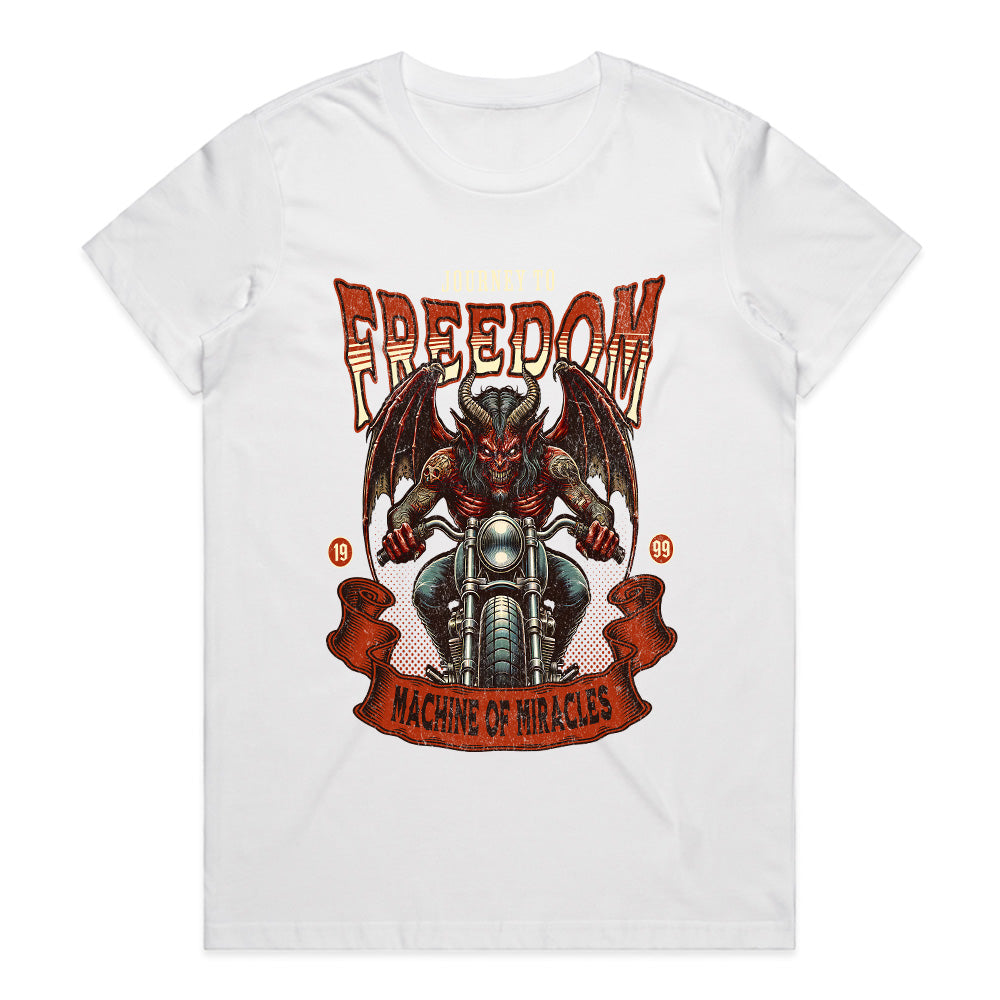 Journey to Freedom – Demon Rider Machine of Miracles T-Shirt